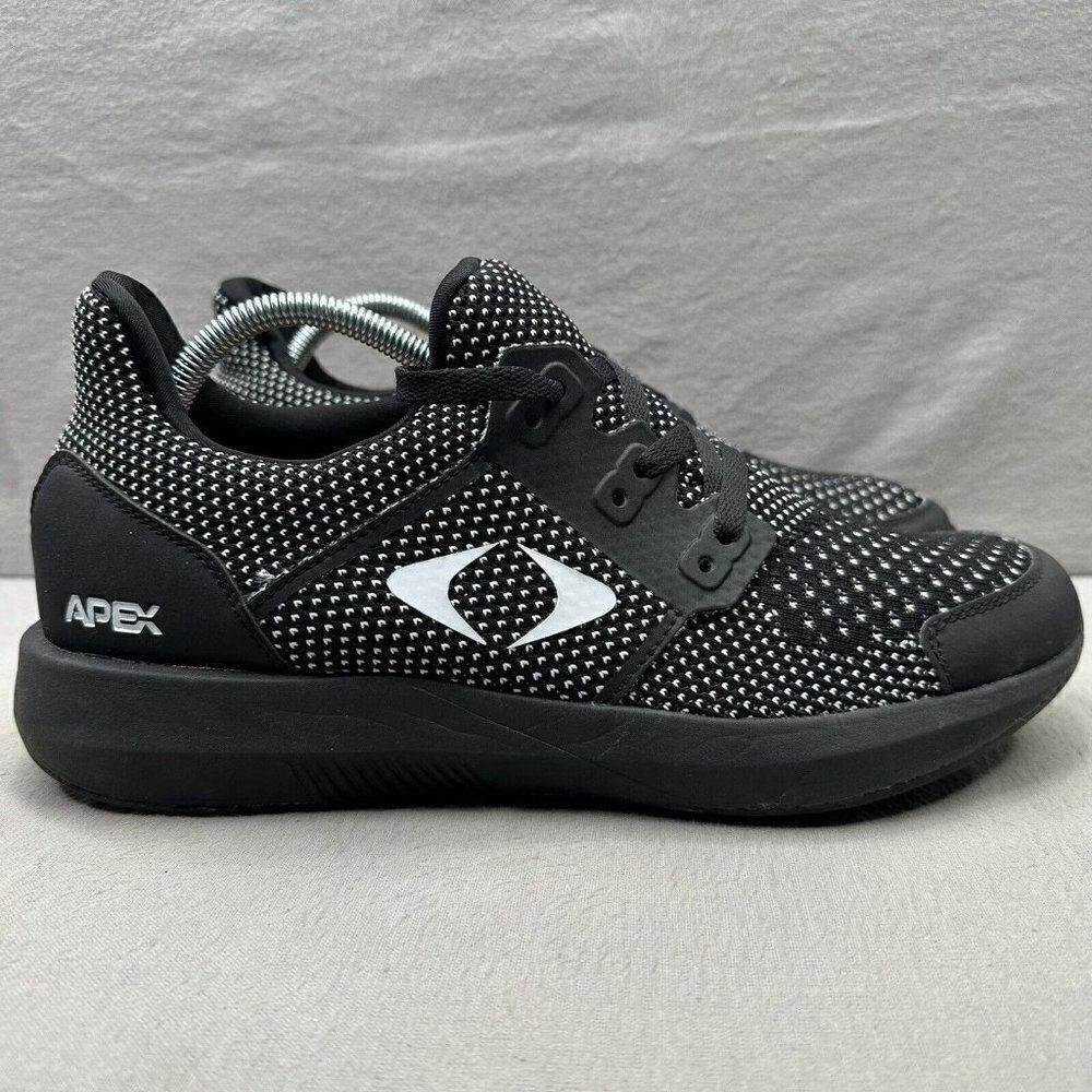 Mens Size 11.5 (M) Apex P7000M Shoes Black Athletic Lightweight Slip-On‎ Comfort